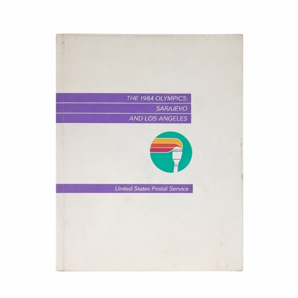 1984Olympics Sarajevo and Los Angeles USPS Hardcover Book Robert Hoobing Vintage